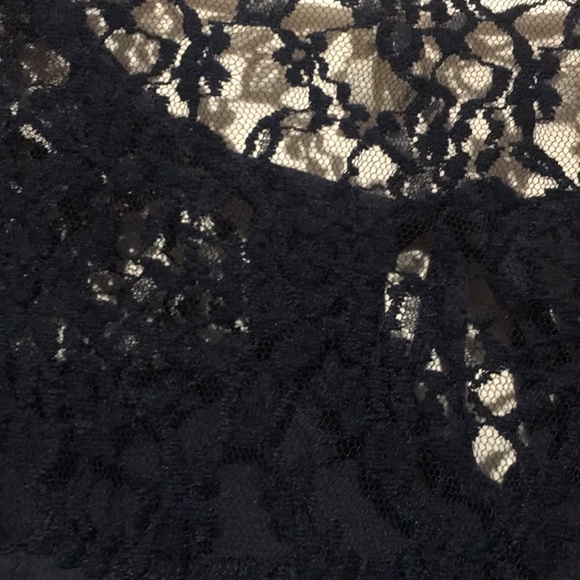 Navy blue lace blouse - Picture 5 of 5